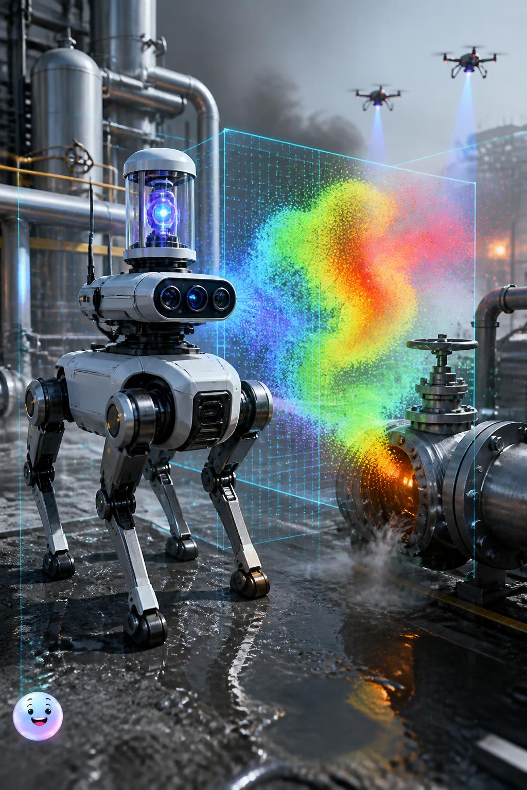 Robotic noses for hazardous environments