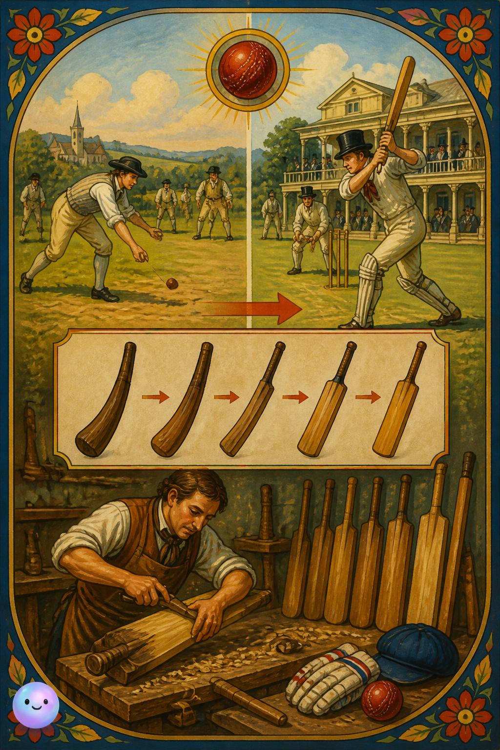 The evolution of the cricket bat