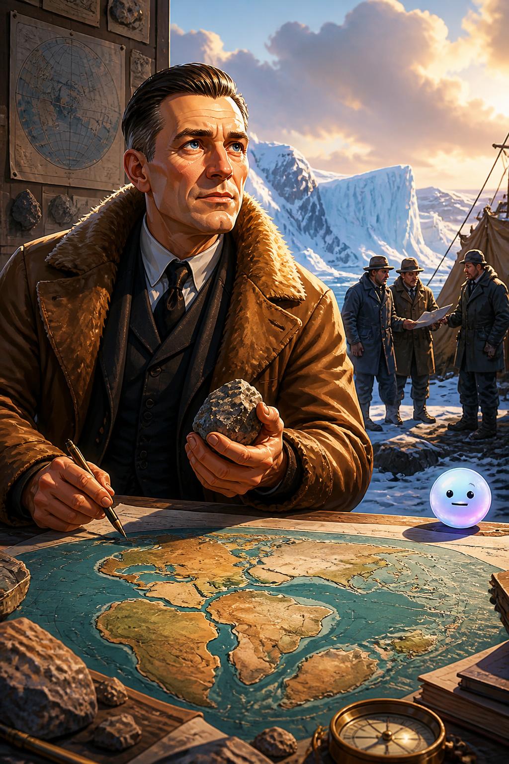 Alfred Wegener and the drifting continents