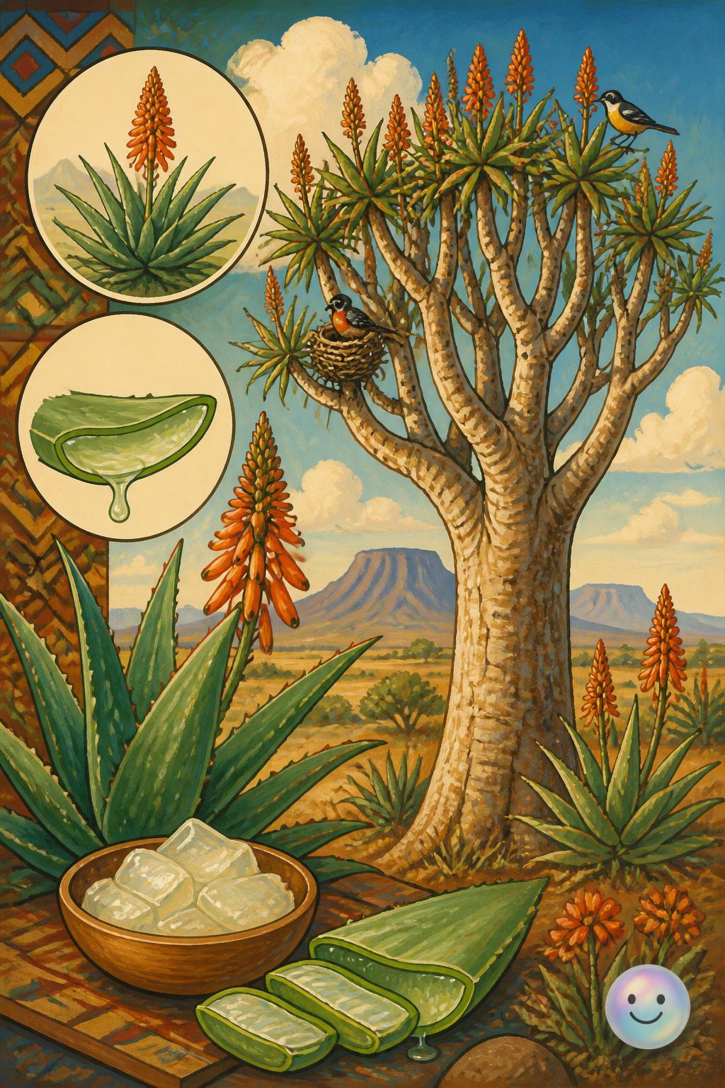 African aloes and their healing gel