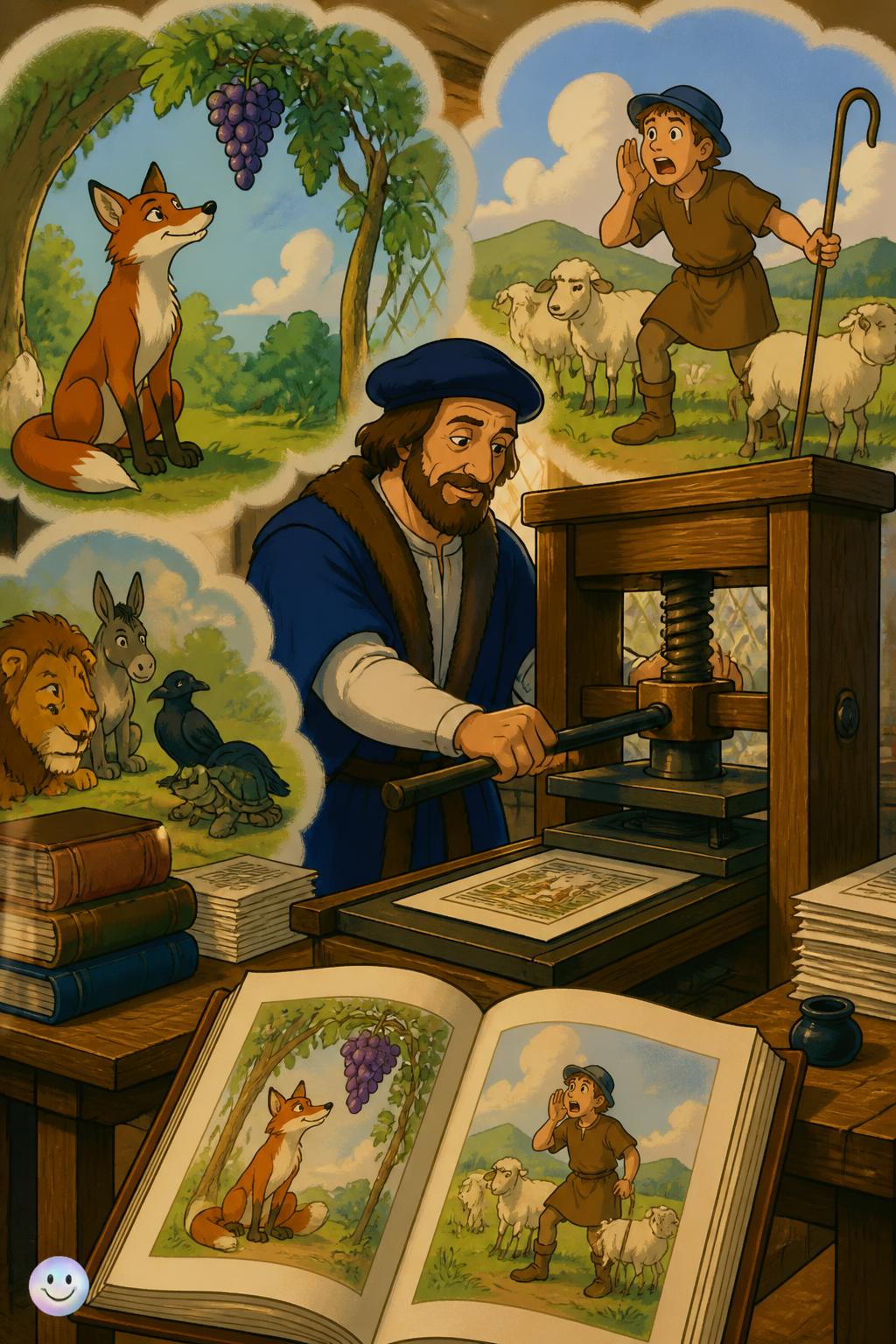 Language shaped by fables