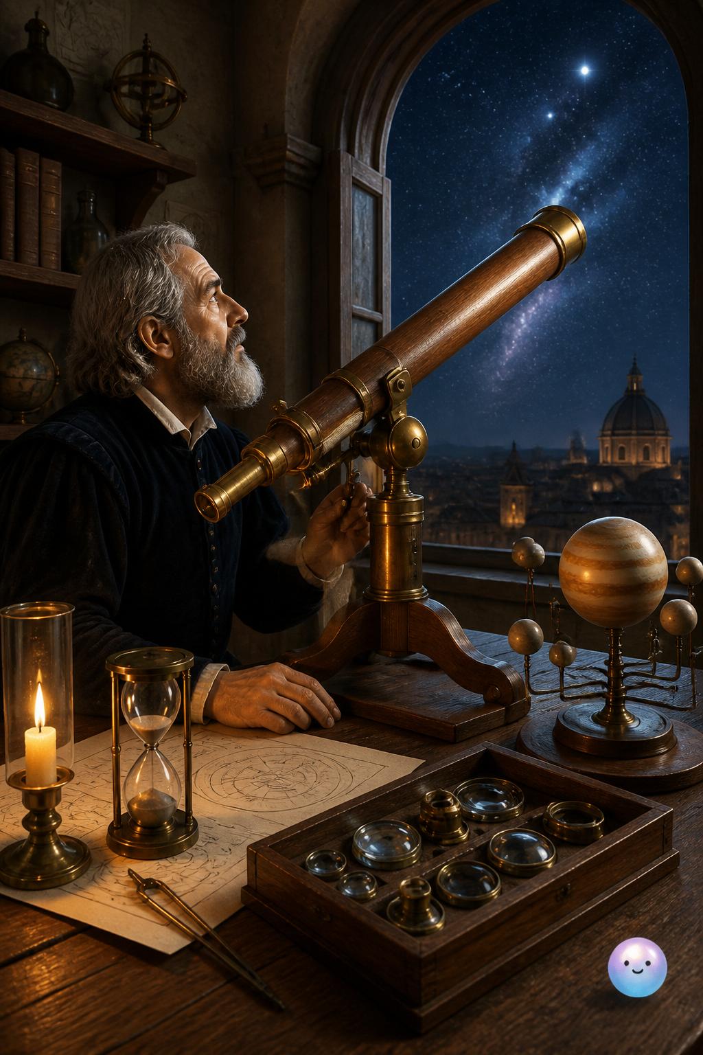 Galileo turns to the skies
