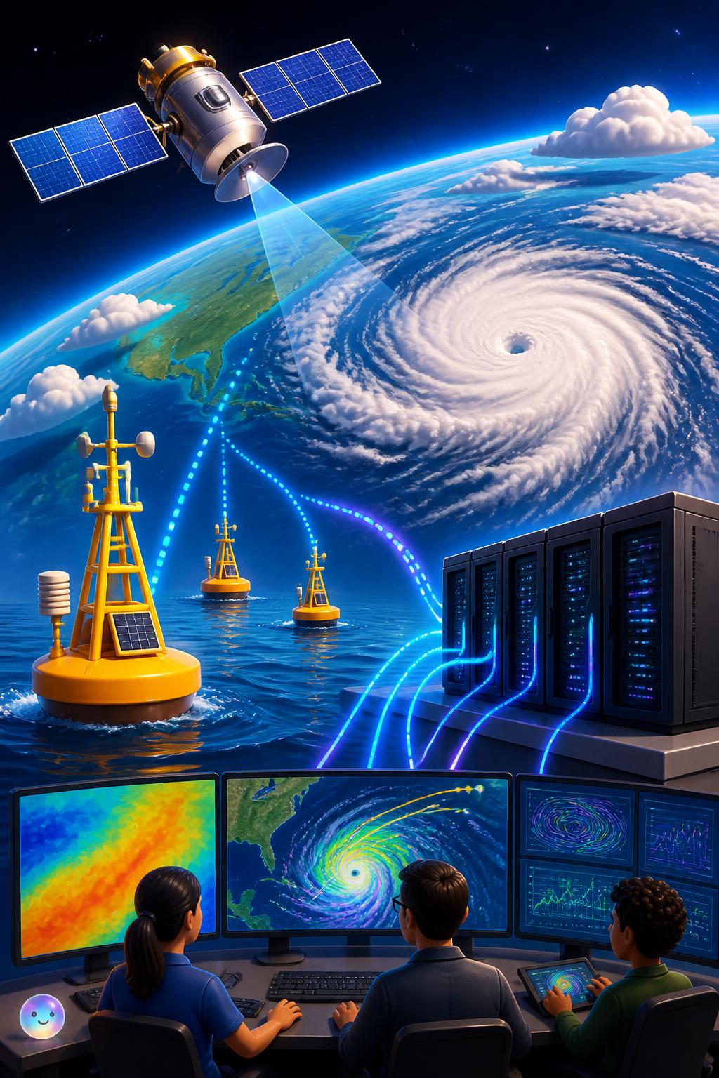 Satélites y boyas en la primera línea de defensa