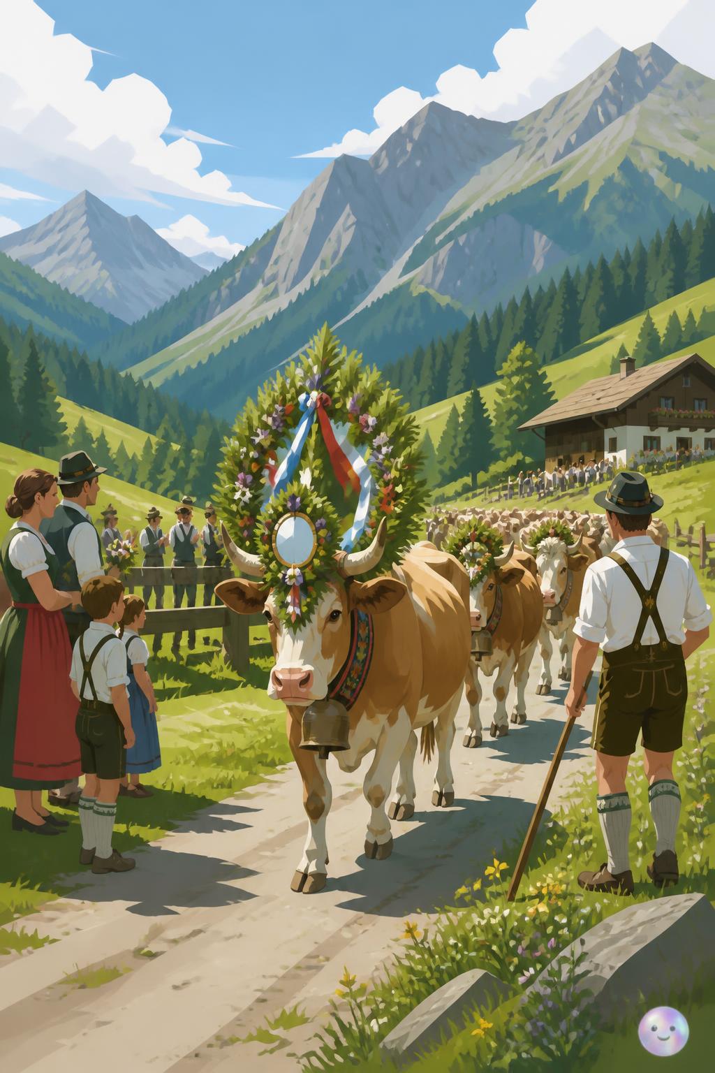 Der Almabtrieb und der Viehscheid im Süden