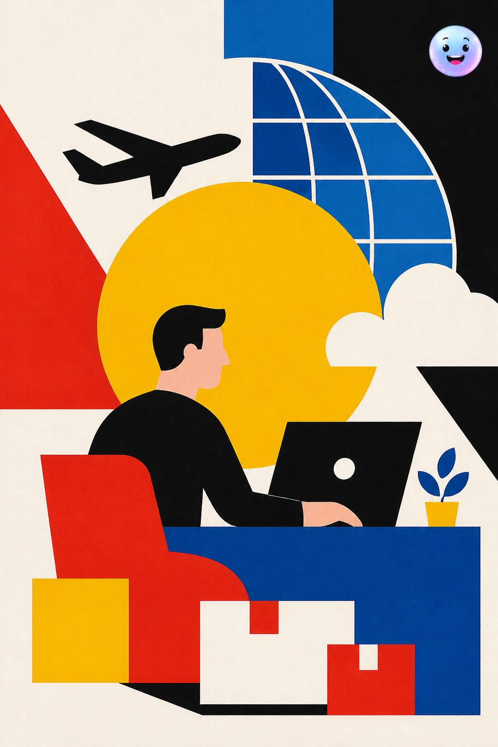 Steve Jobs and the NeXT computer logo