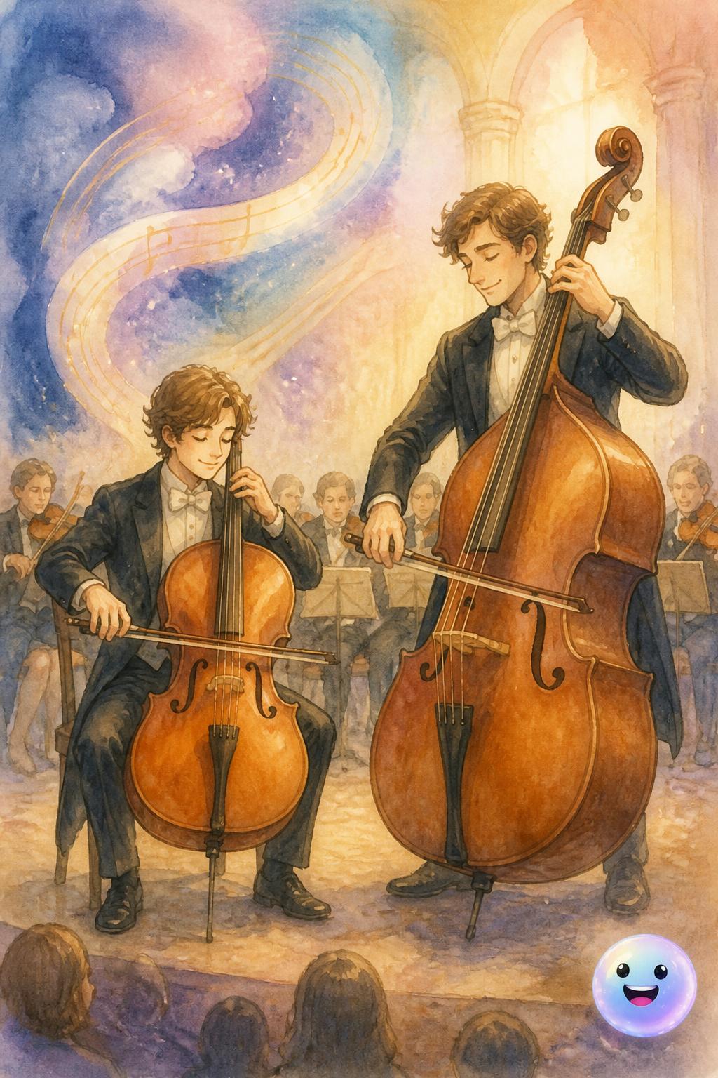 チェロとの強力な低音コンビ