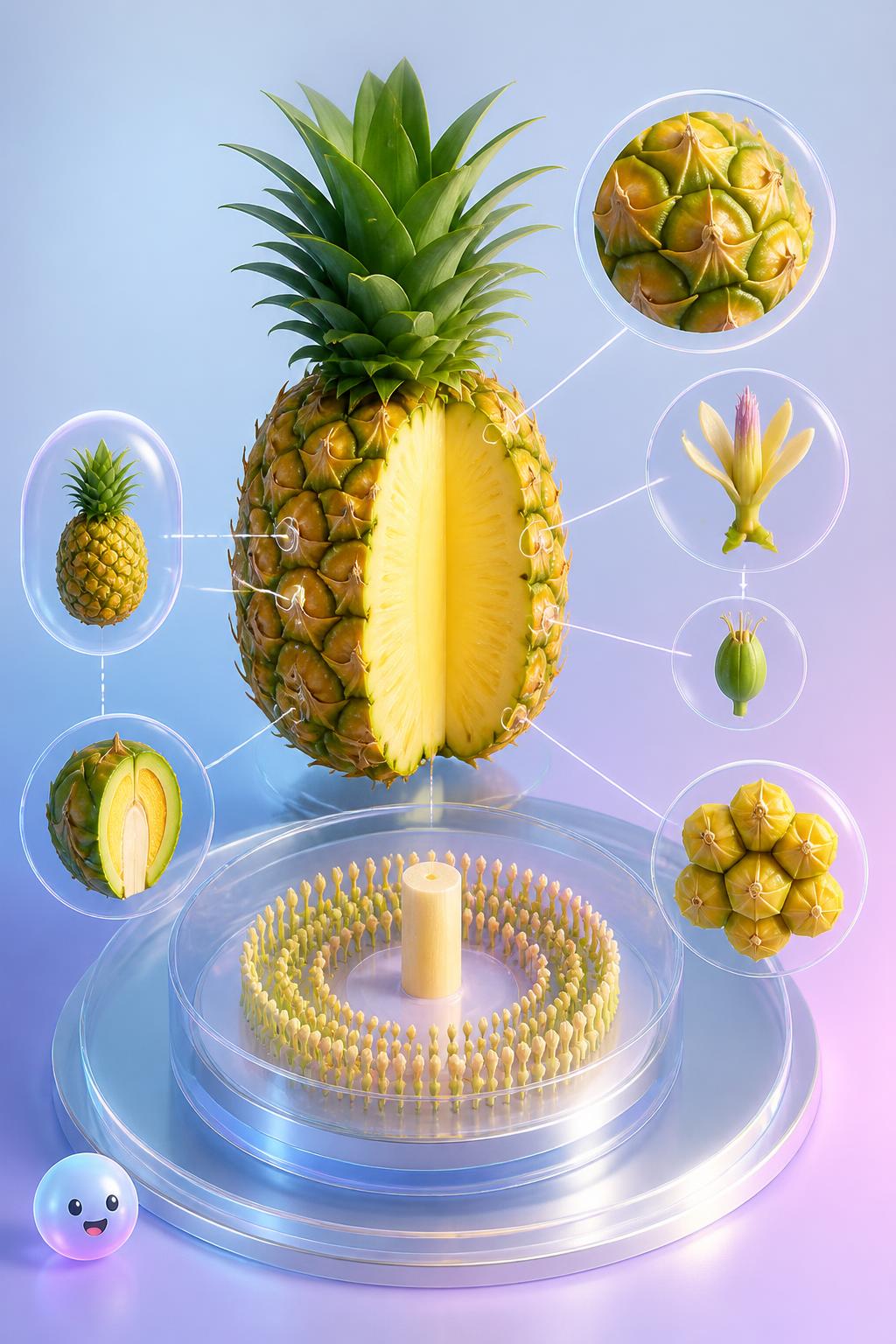 Una piña no es una sola fruta