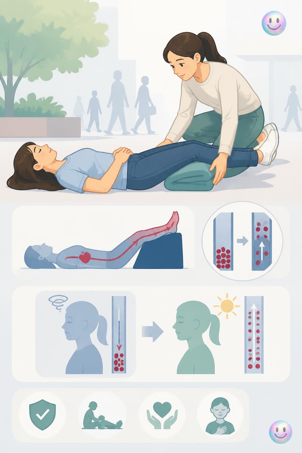 Elevating the legs safely