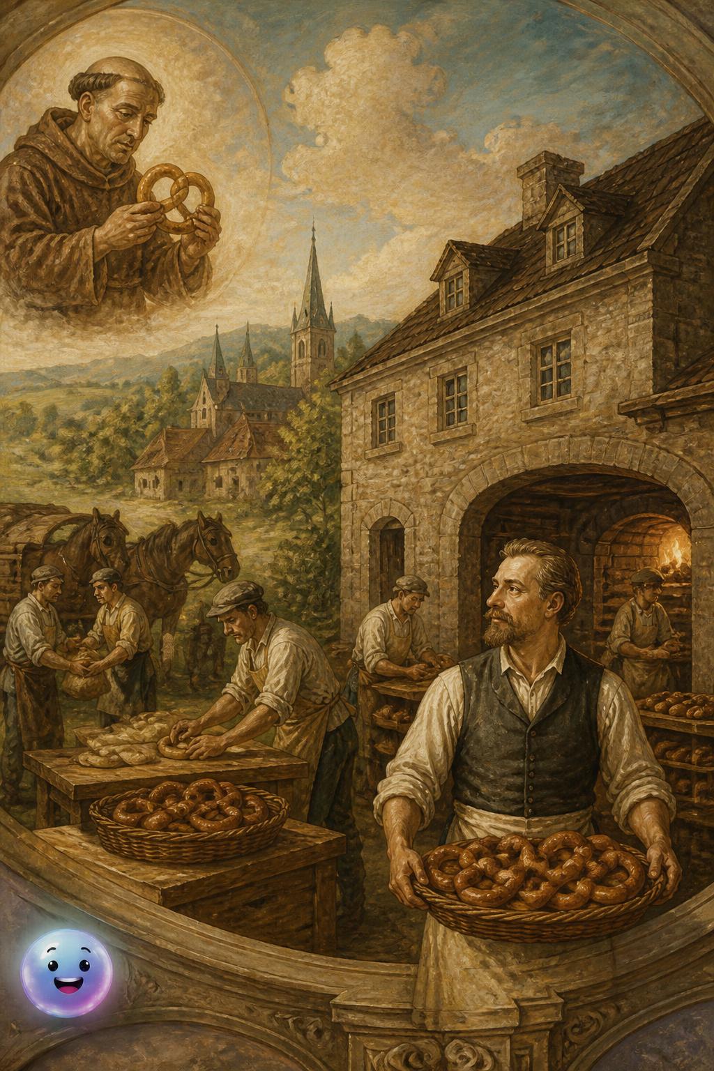 The first commercial pretzel bakery