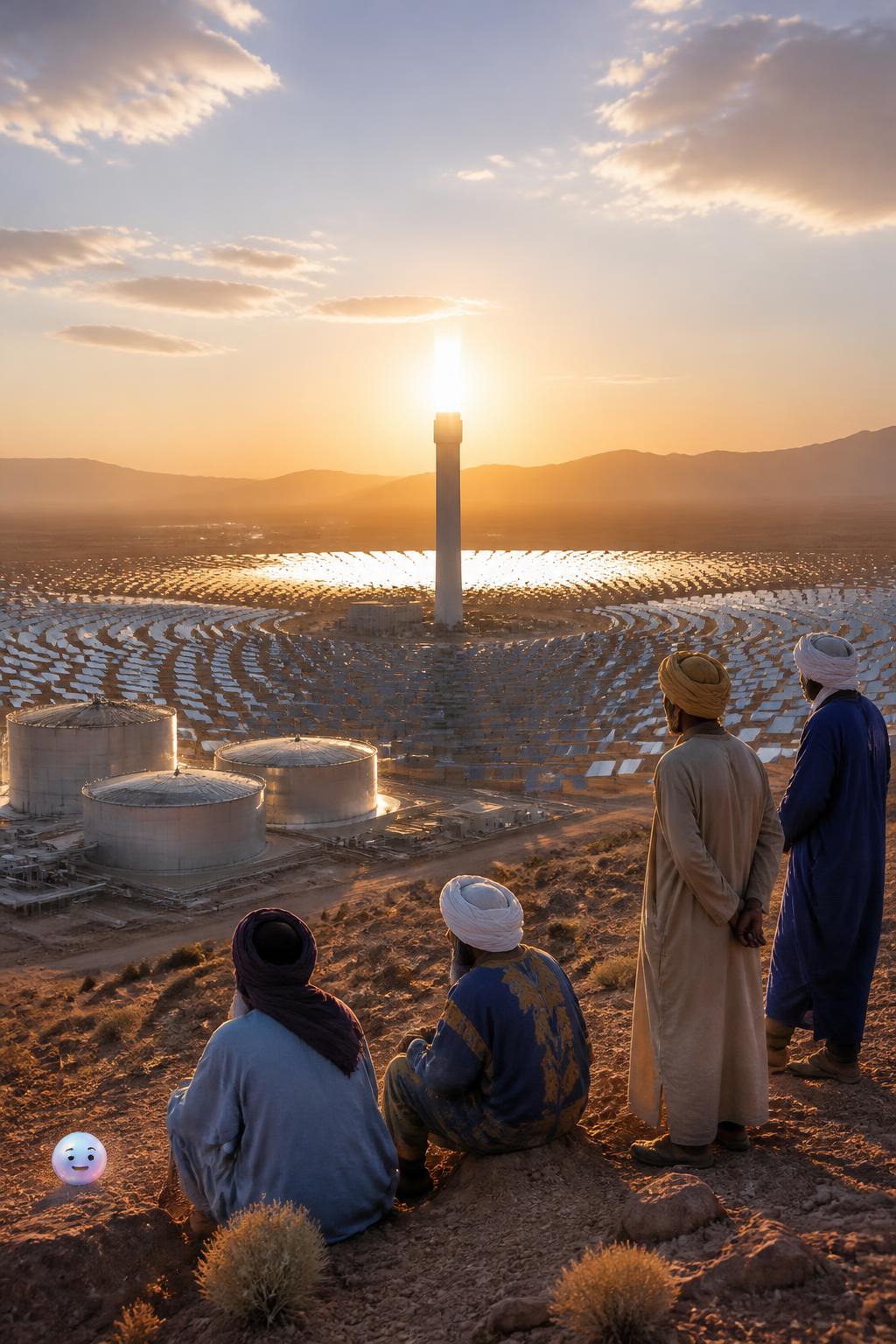 El gigante solar del desierto marroquí