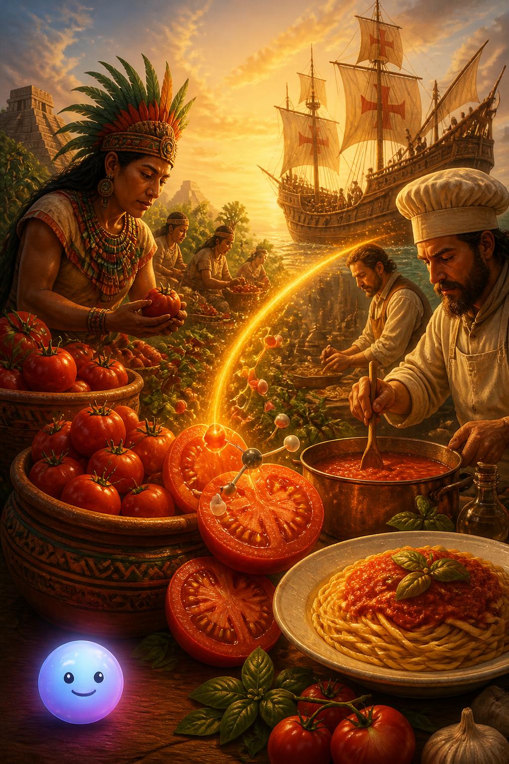 El tomate viaja desde América