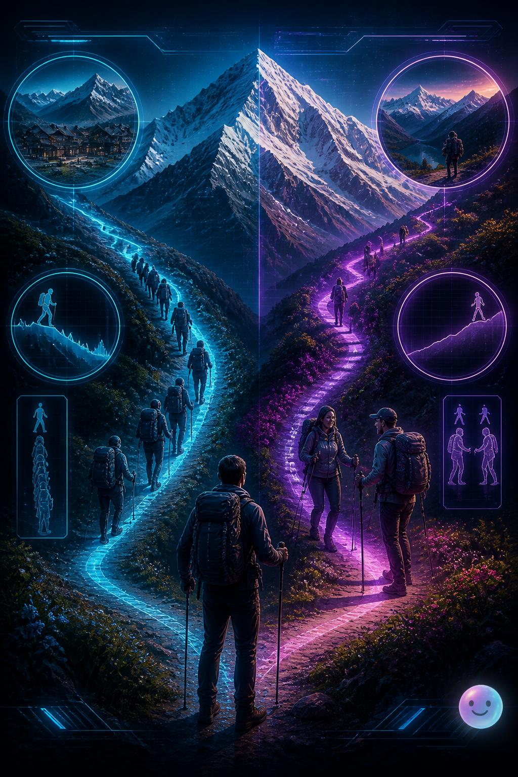 Choosing your direction on the trail