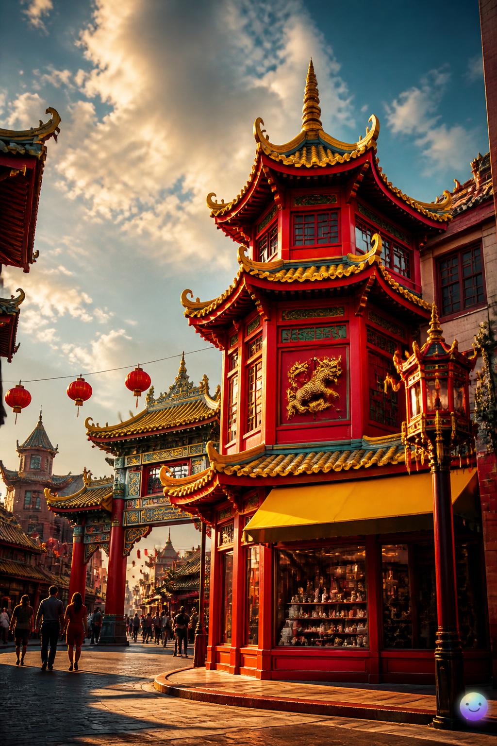 Creating the iconic pagoda aesthetic