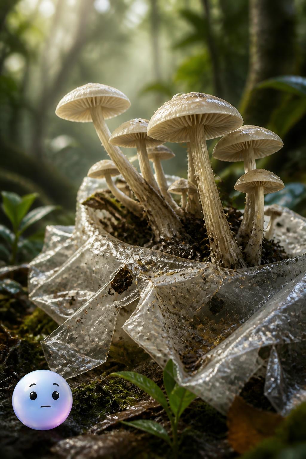 Hongos que comen plástico