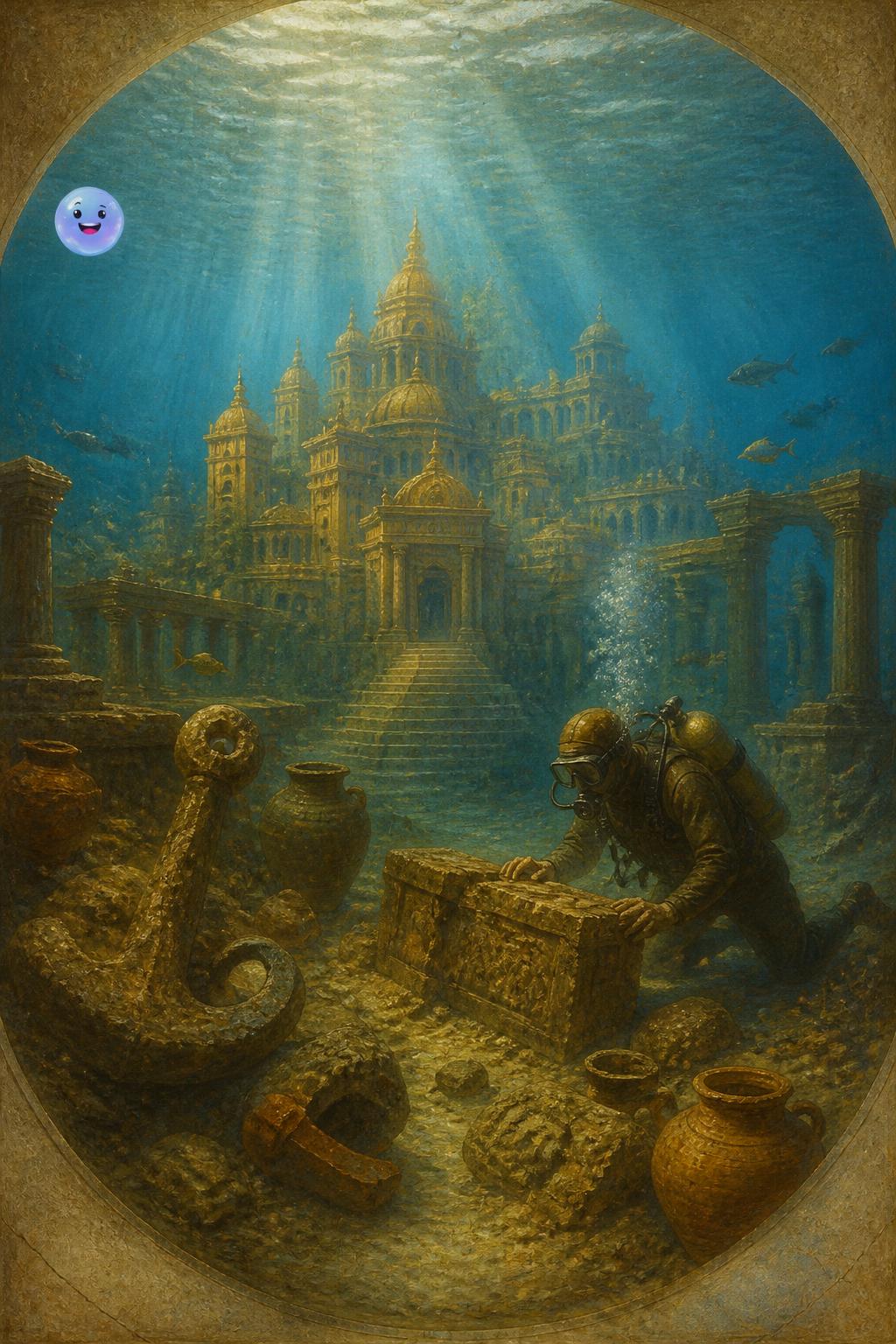 The legendary underwater city of Dwarka