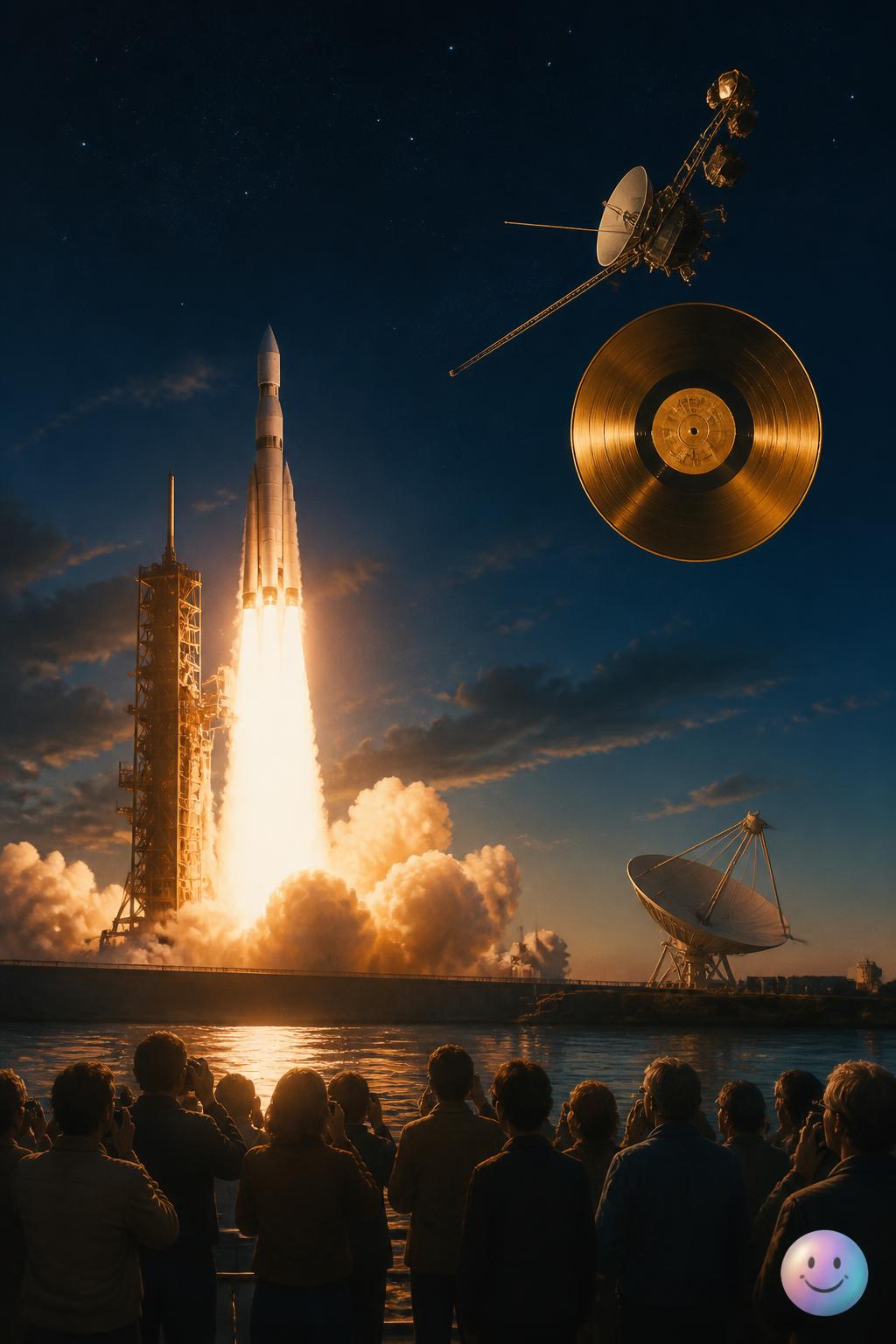 Voyager launches its golden record to deep space
