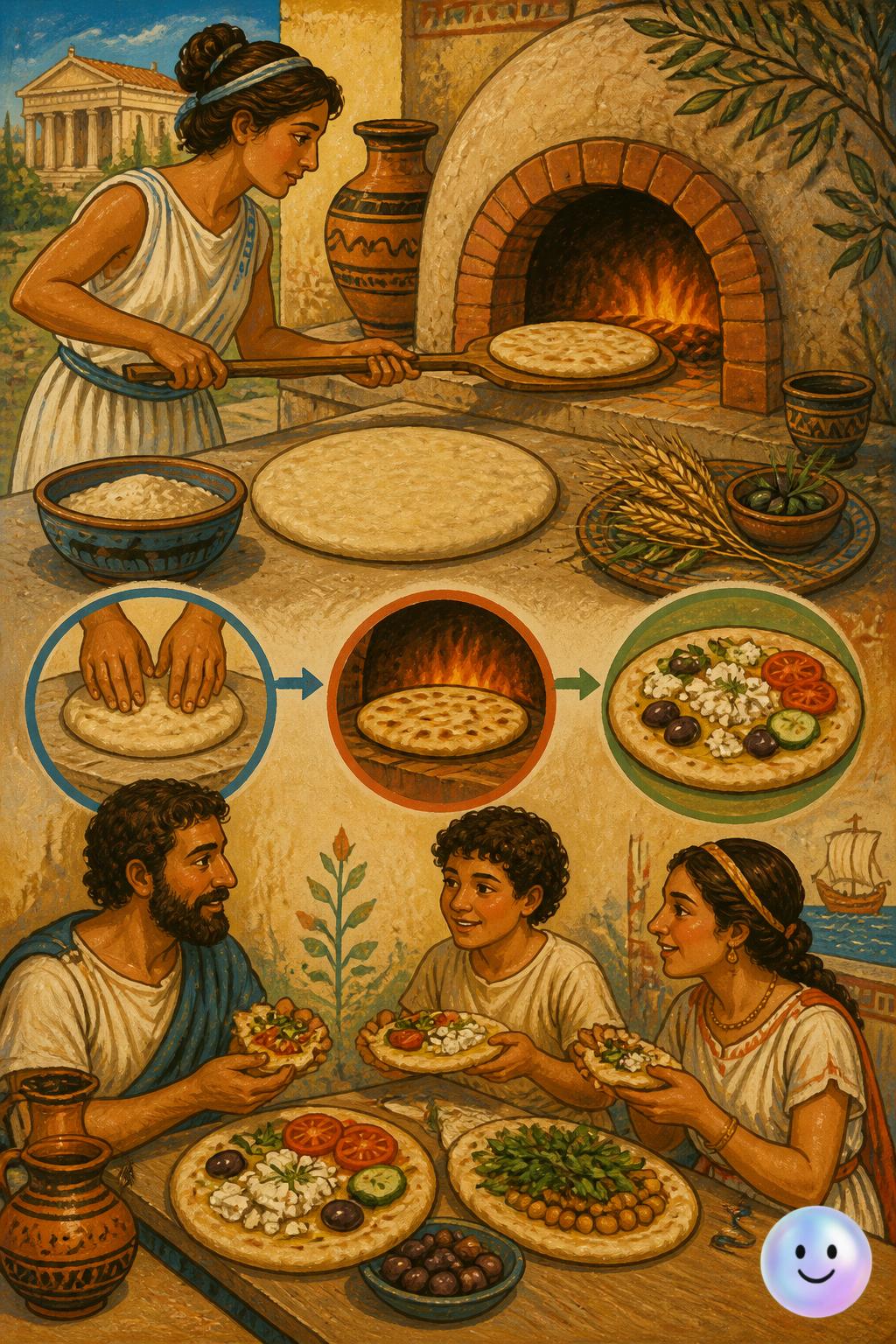The Greek plate called plakous