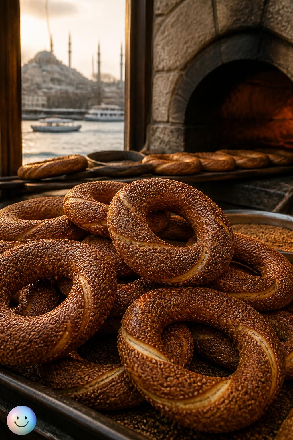 The sesame crunch of simit