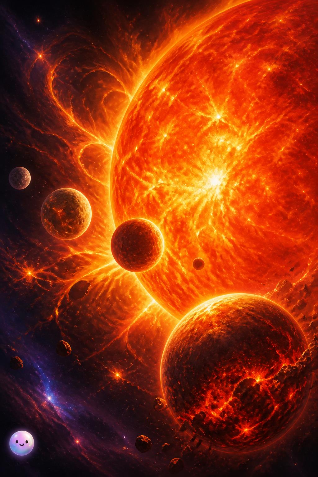 The swelling red giant