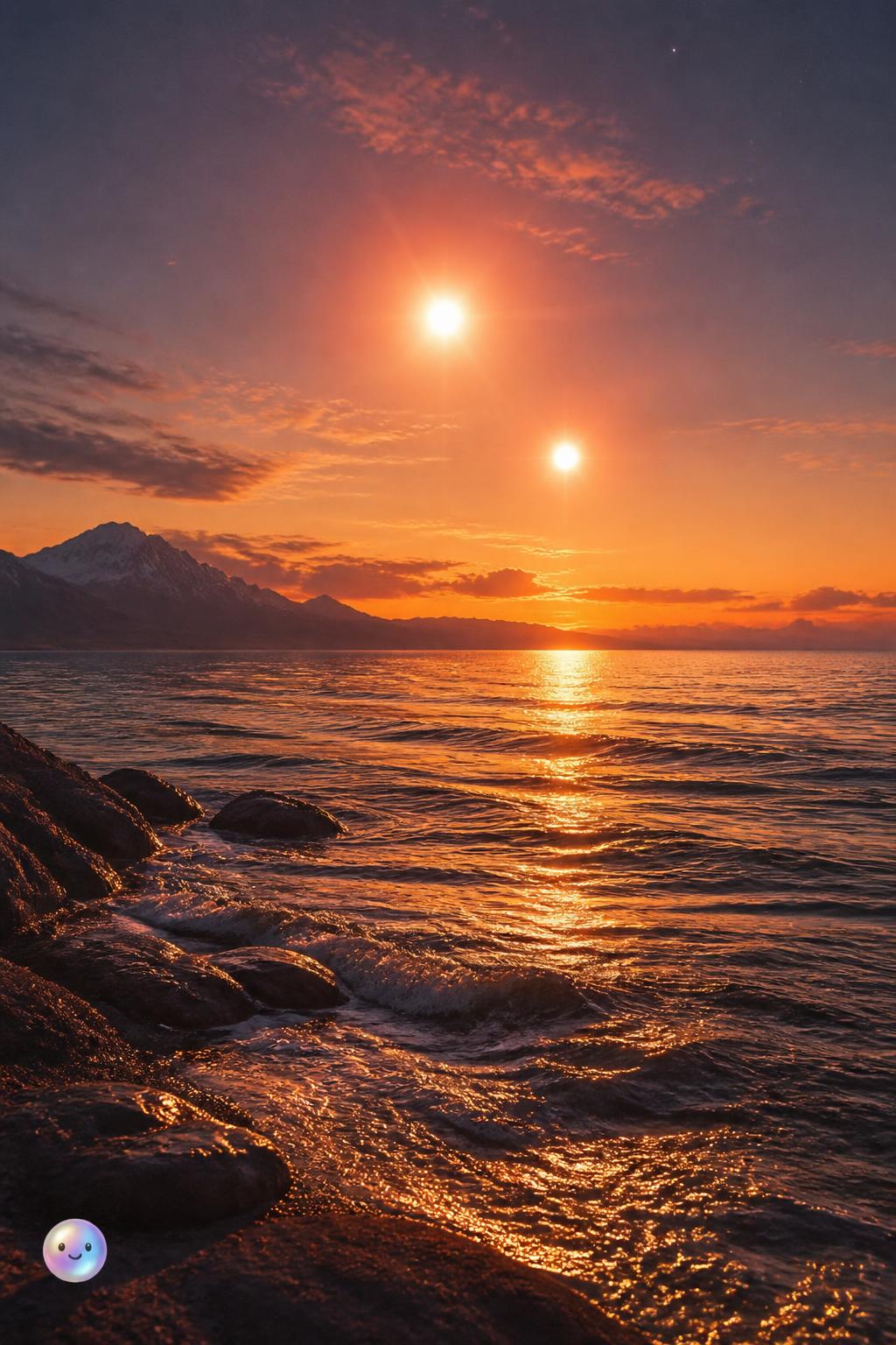 A double sun sky
