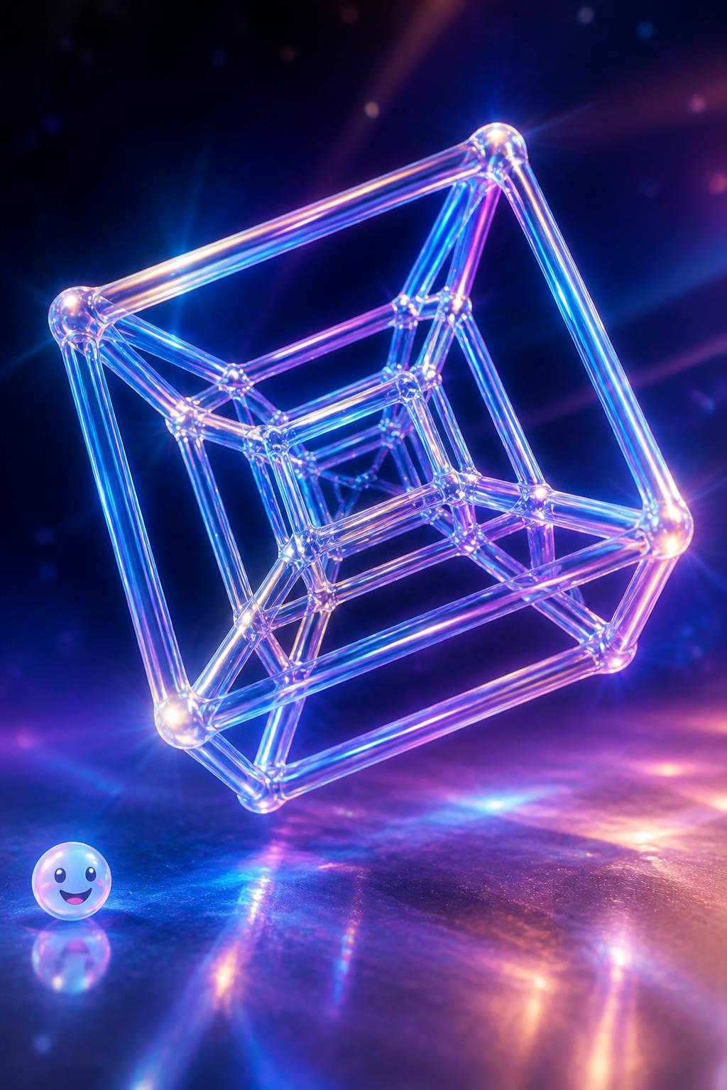 The illusion of the moving hypercube