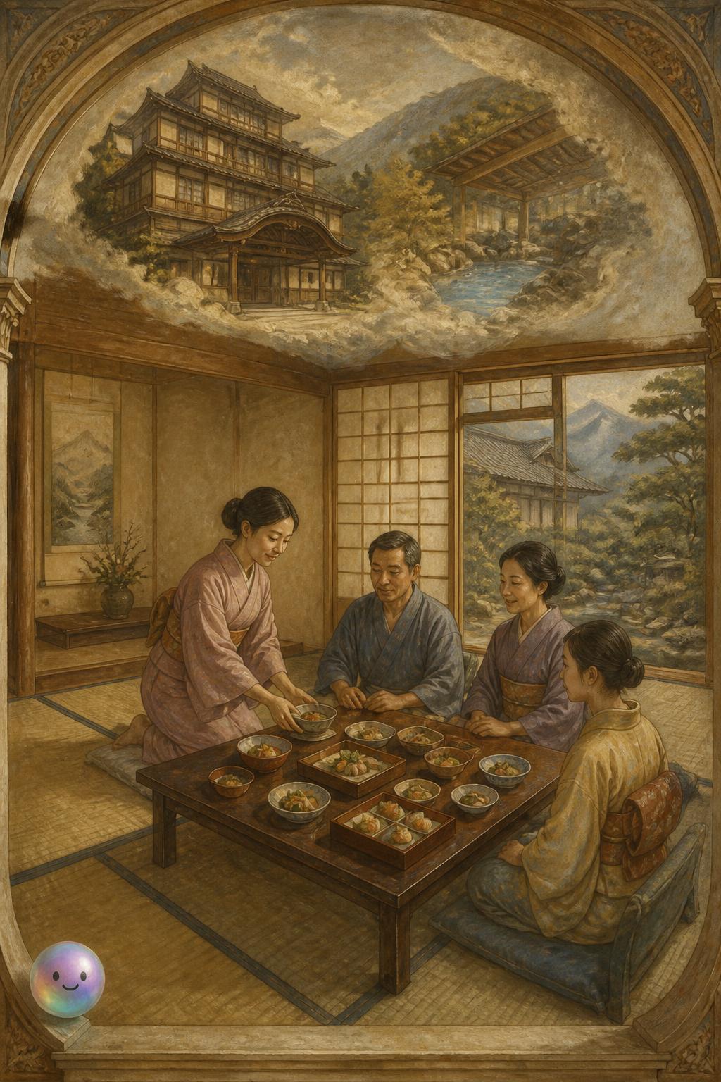 Japanese ryokans and in-room dining