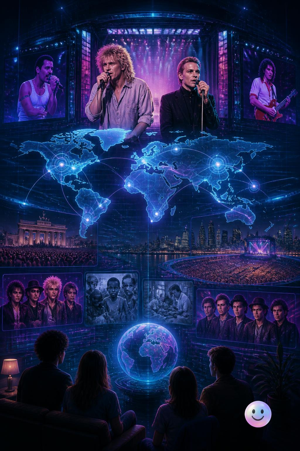 The global stage of Live Aid