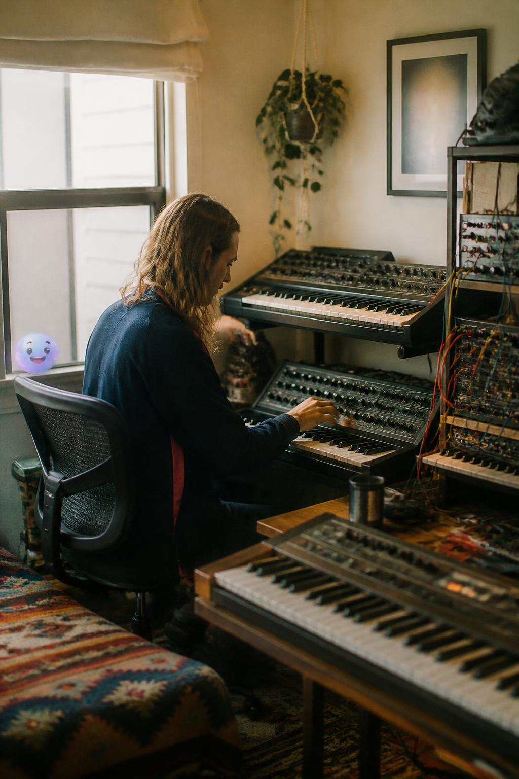 Inside the two-room home studio