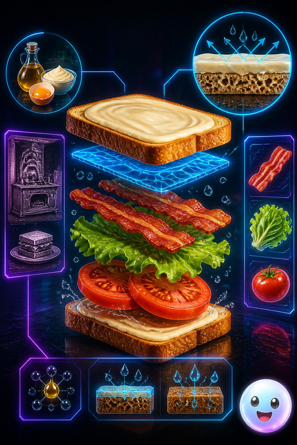 Mayonnaise as a waterproof shield
