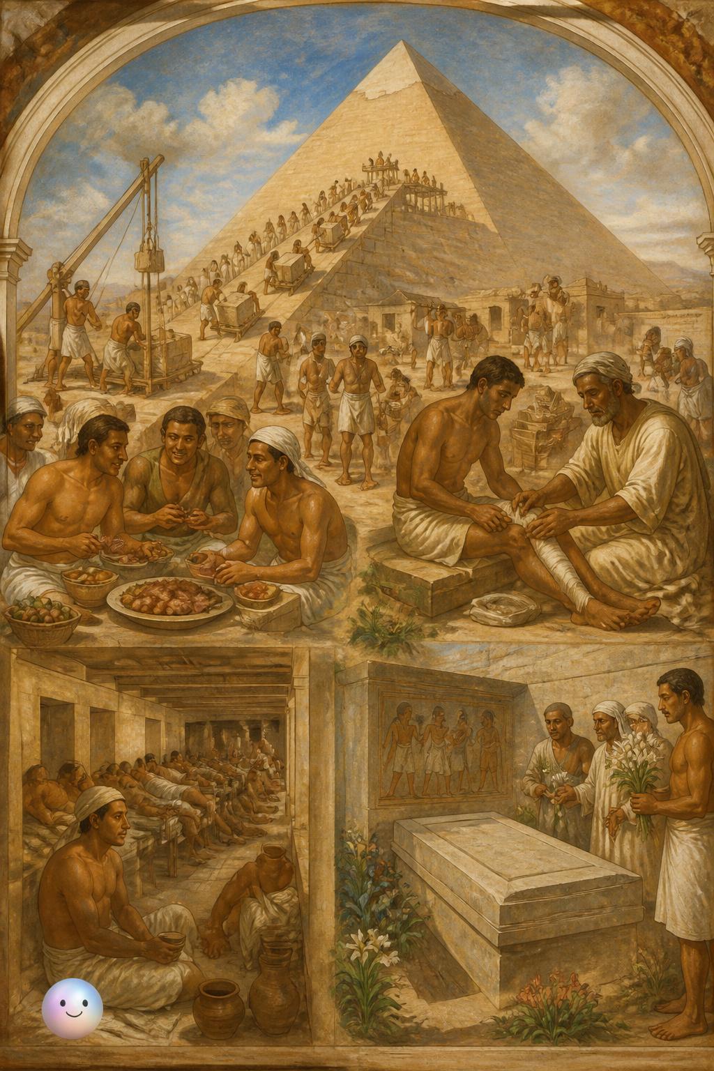 The pyramid builders were not slaves