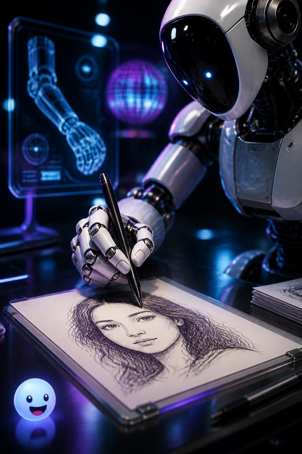 How a robot holds a real pen