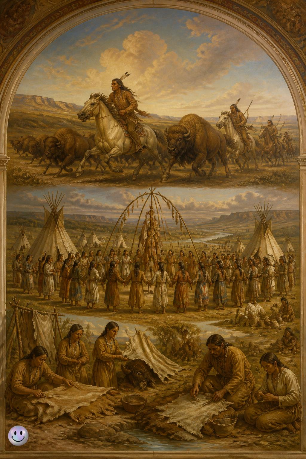 The nomadic buffalo culture of the Lakota