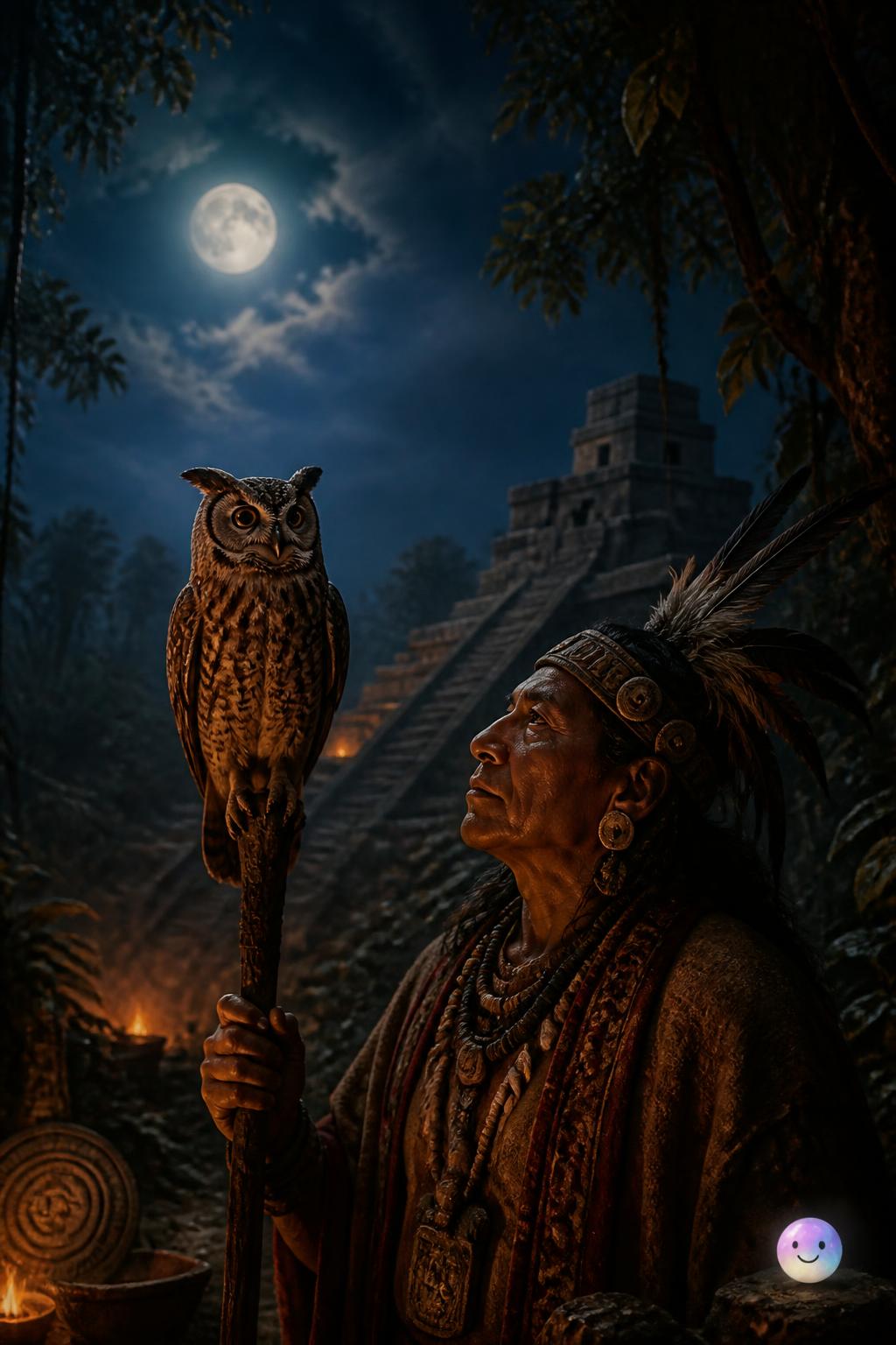 The Mayan messengers of the night