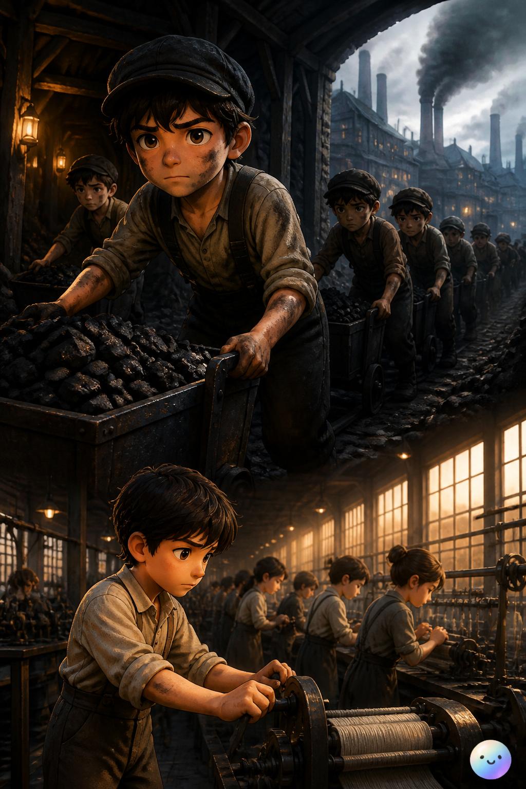 El trabajo infantil en las fábricas