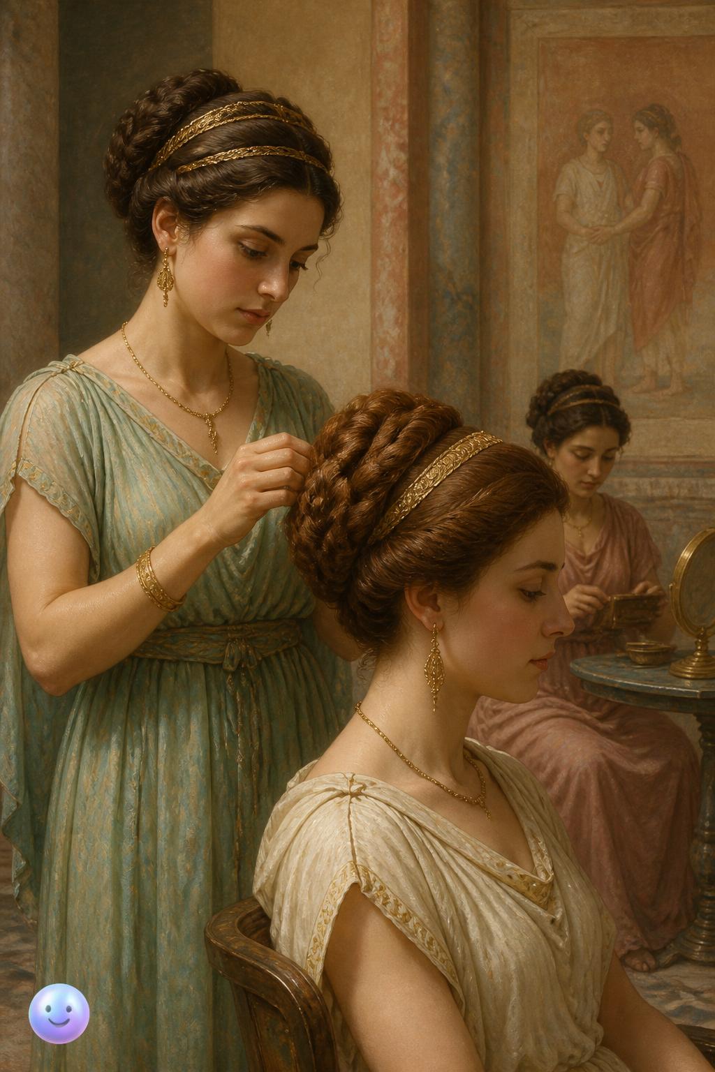 El peinado de nido de las romanas