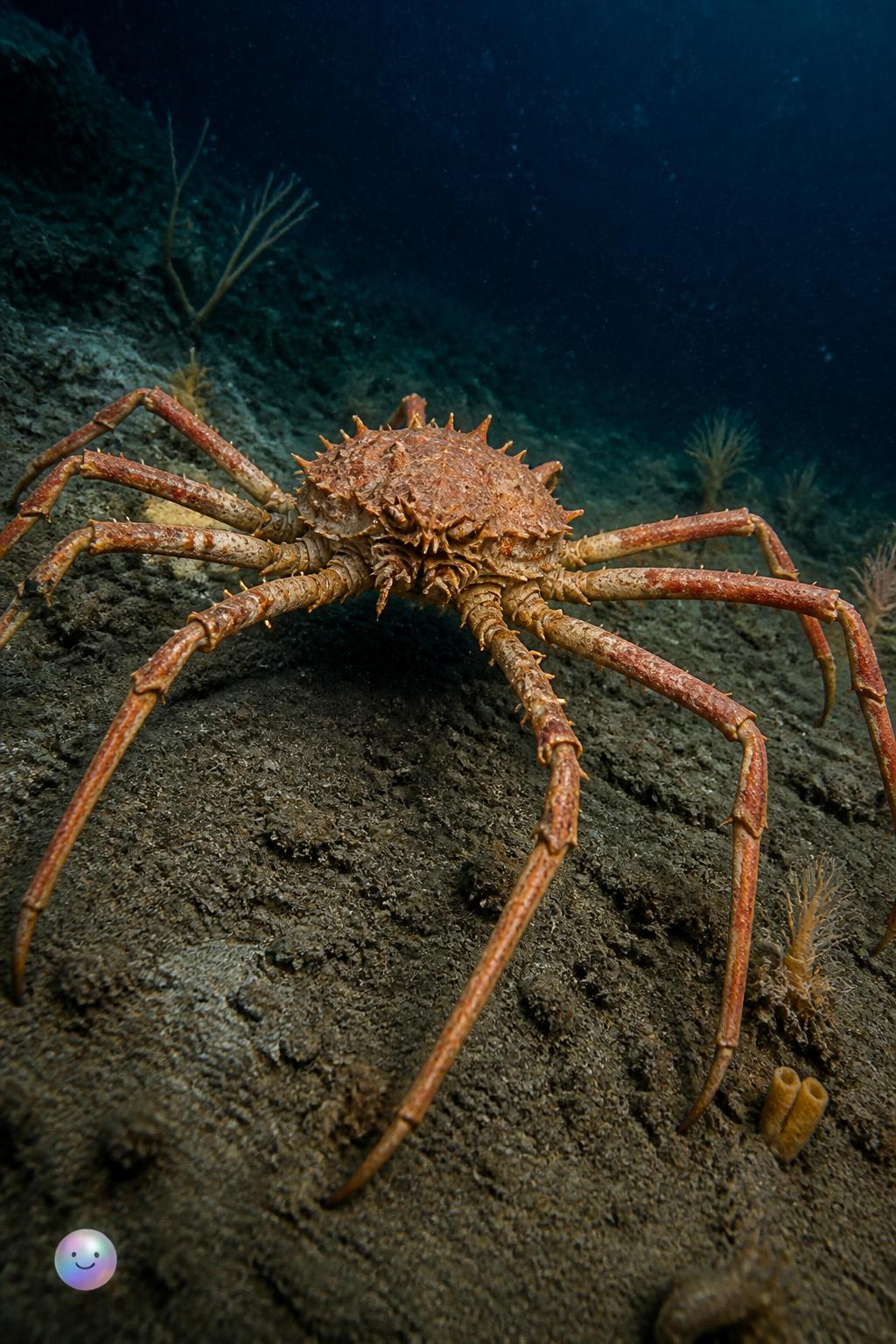 El cangrejo araña gigante de los fondos