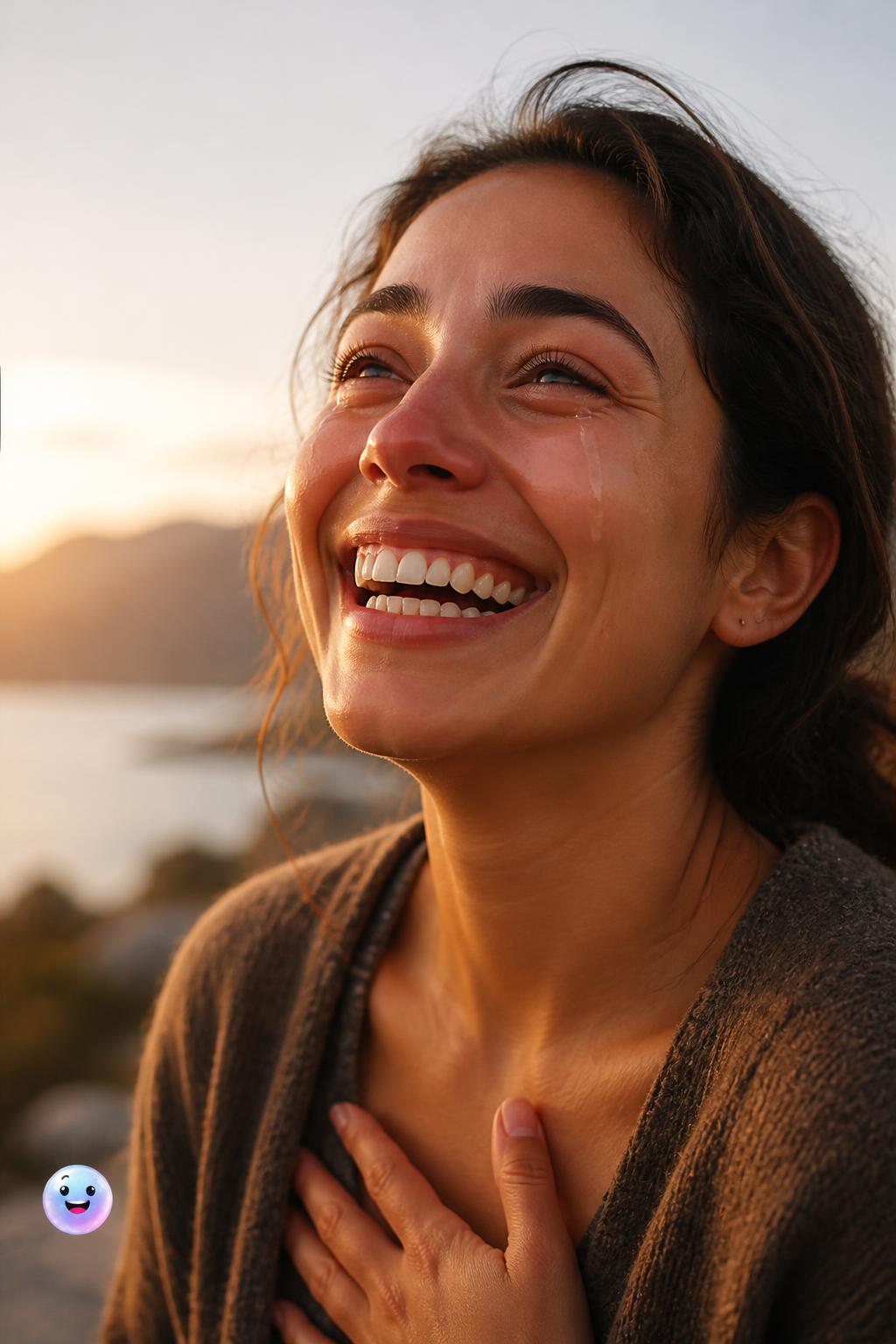 Tears of joy as emotional balance