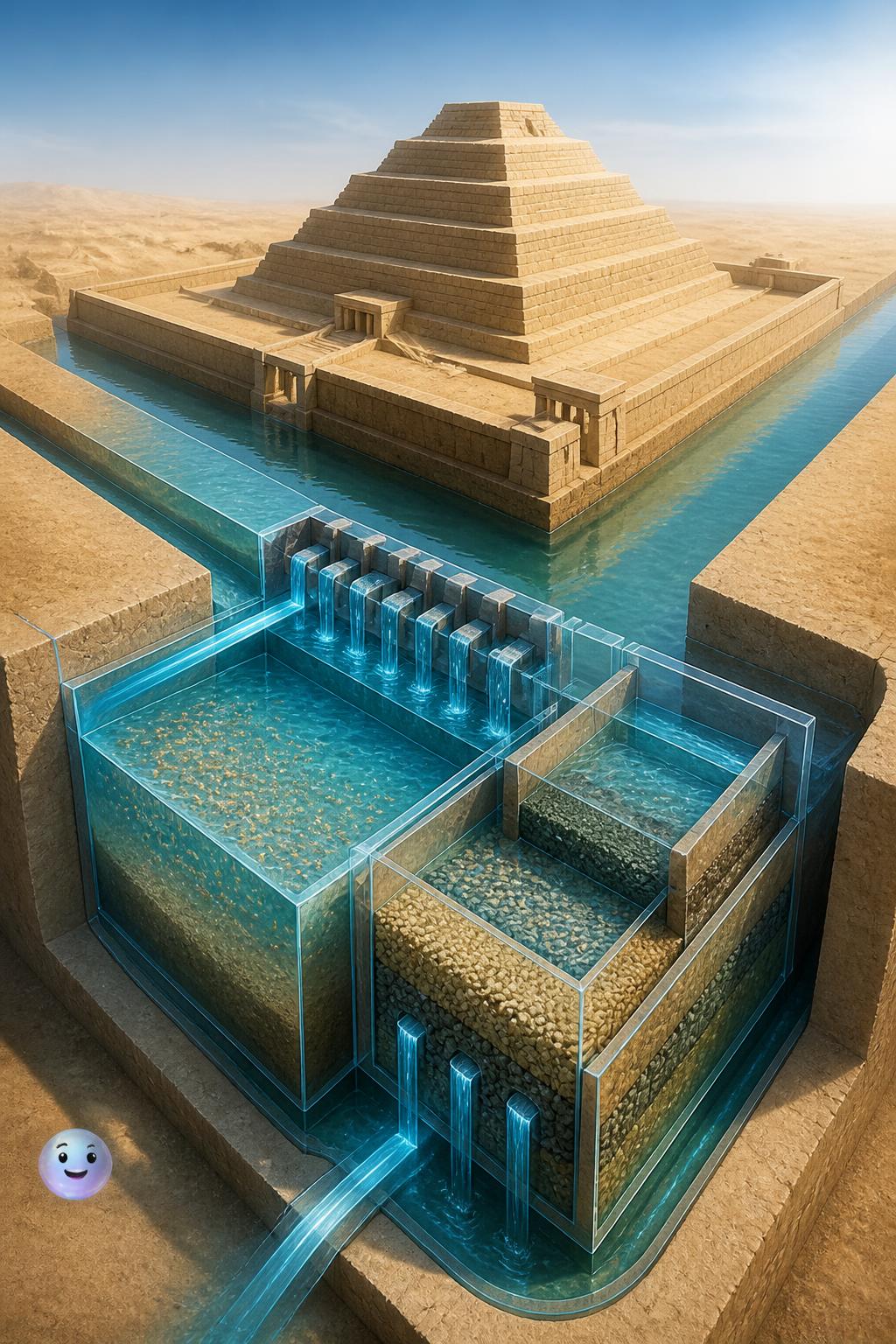 The dry moat water treatment