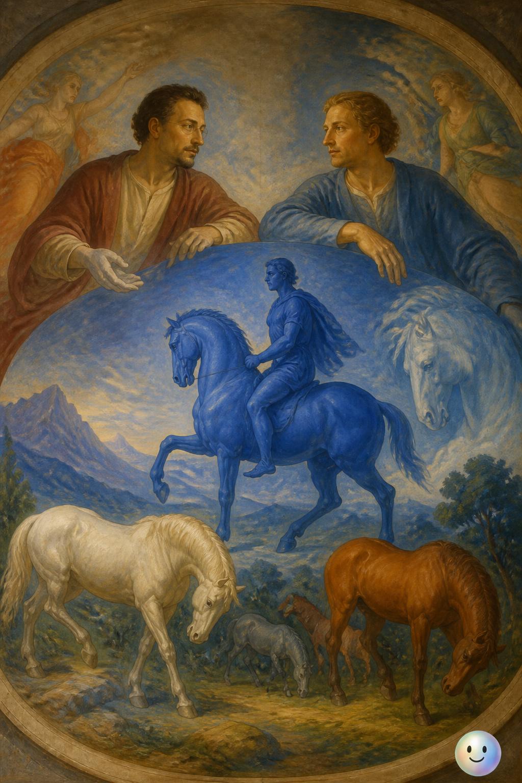 The meaning behind the blue rider