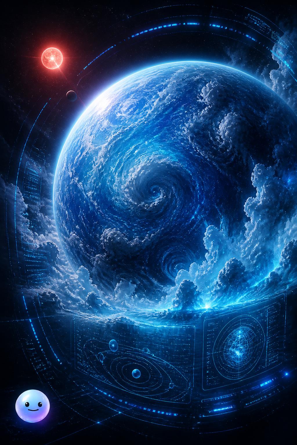 The steamy planet of deep water