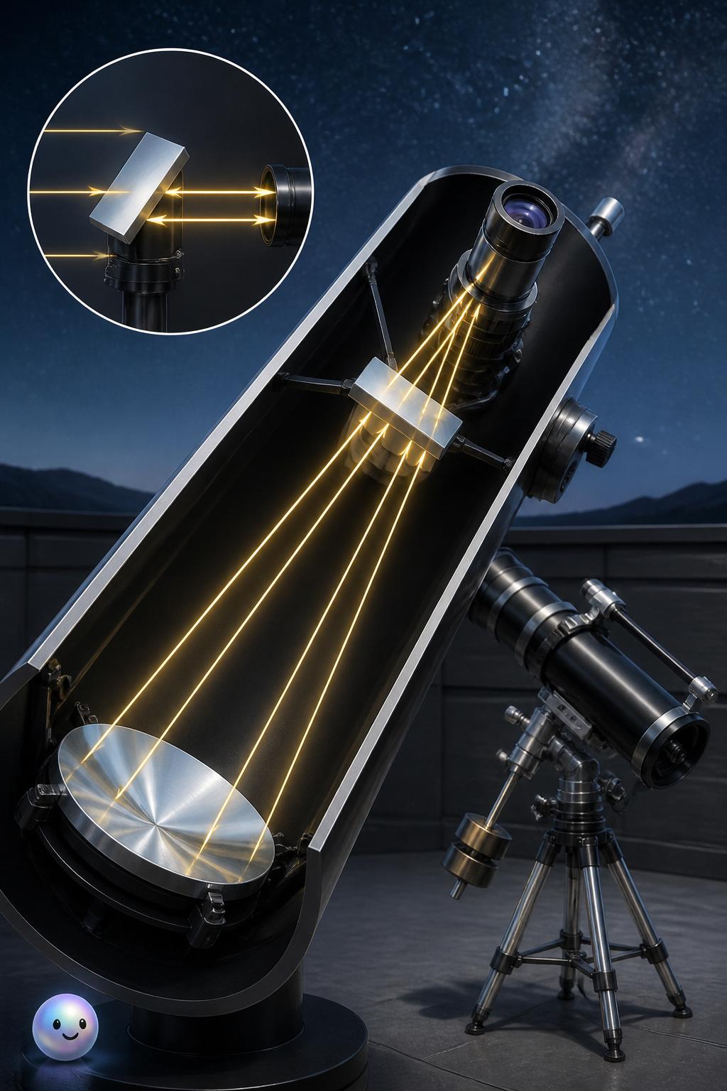 How reflector mirrors bounce light