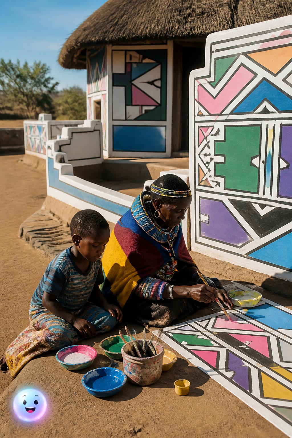 The painted houses of the Ndebele