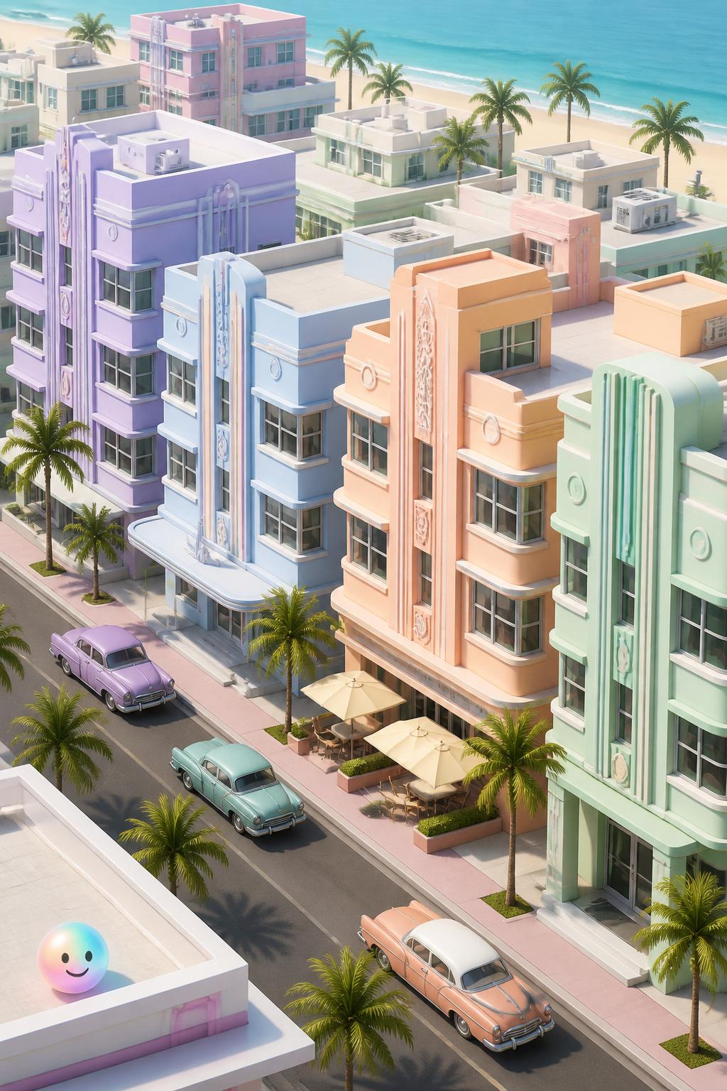 Painting the town pastel