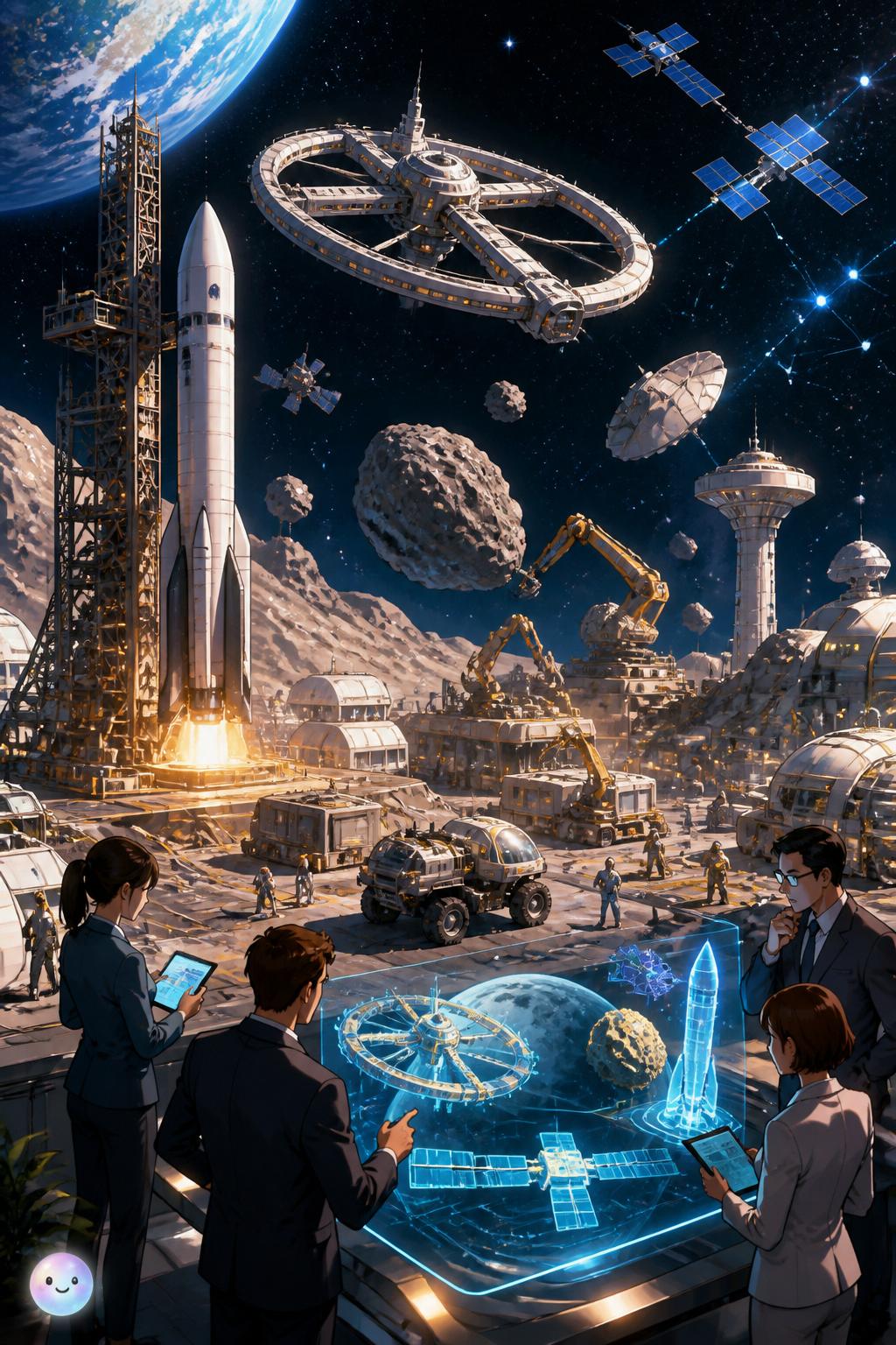 The high-stakes commercial space race