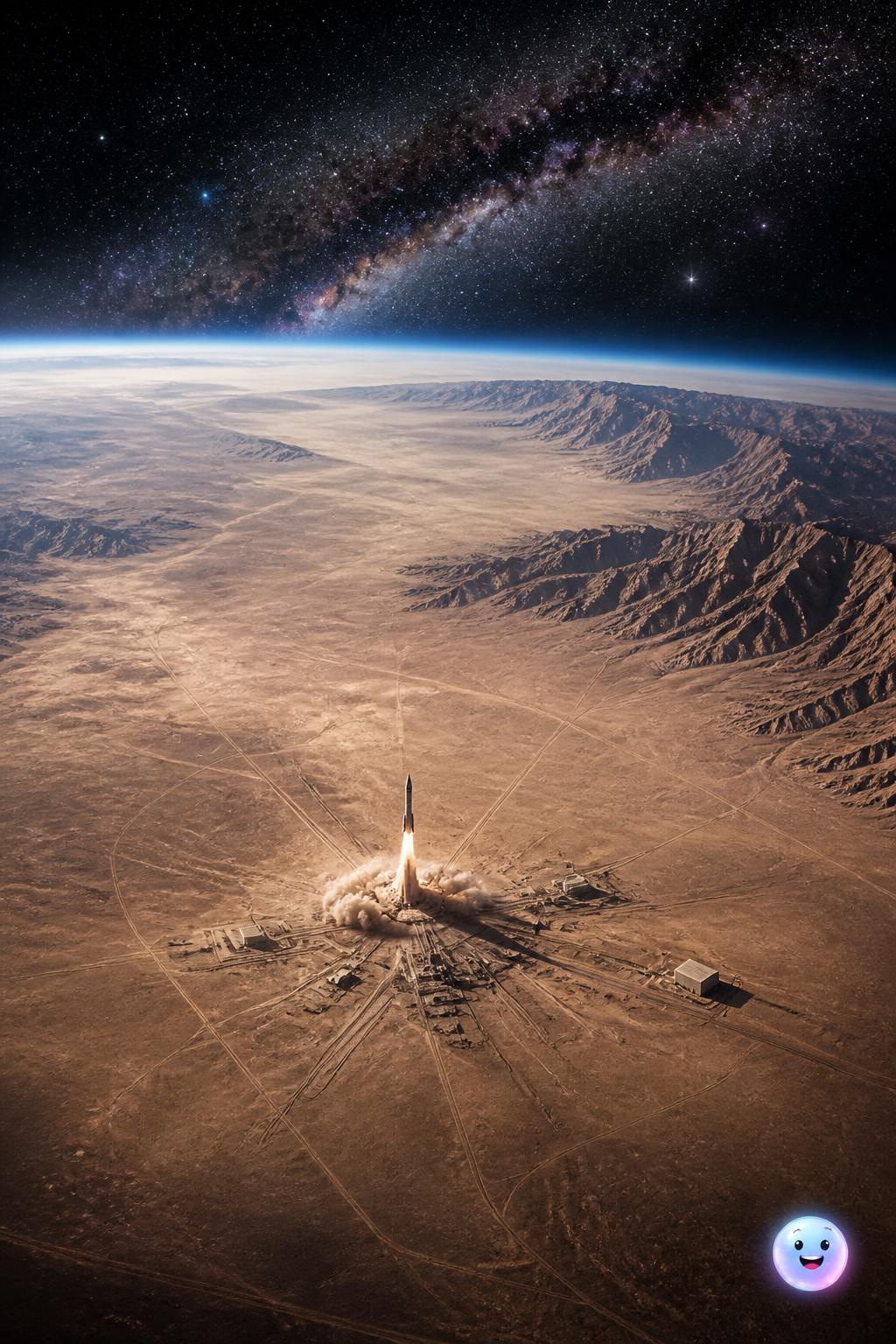 The desert launchpad