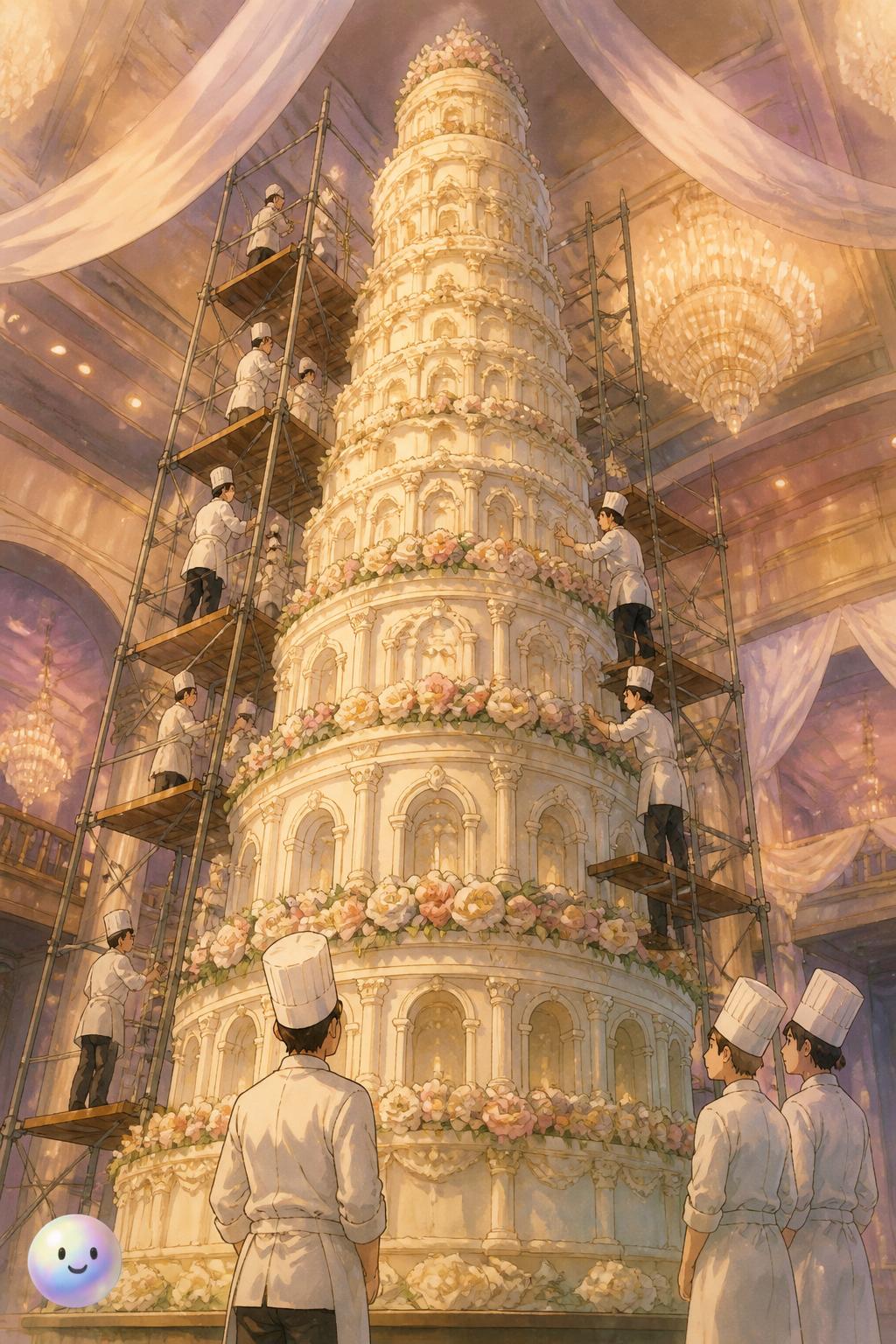 El pastel de bodas más alto