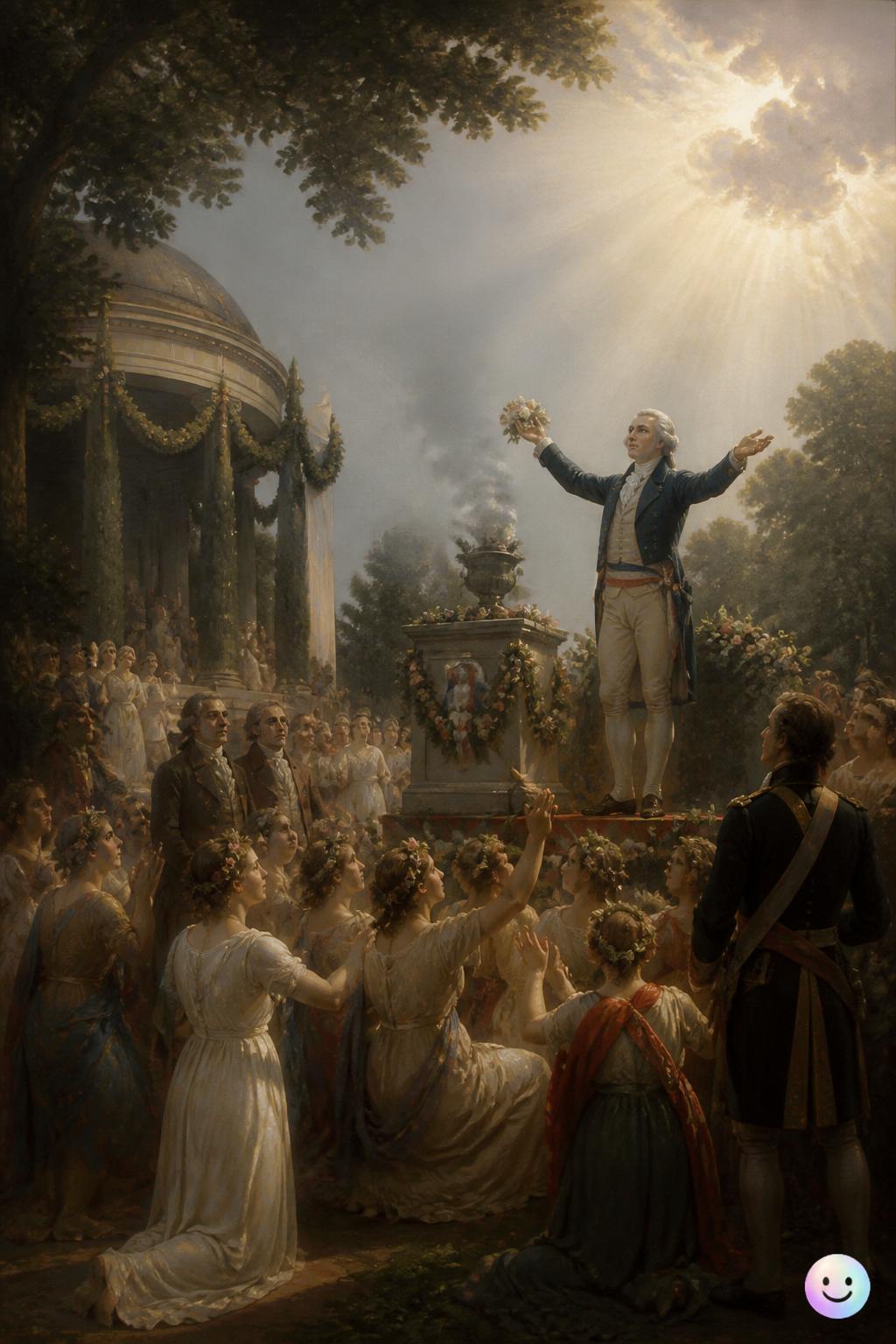Robespierre and his new supreme being religion