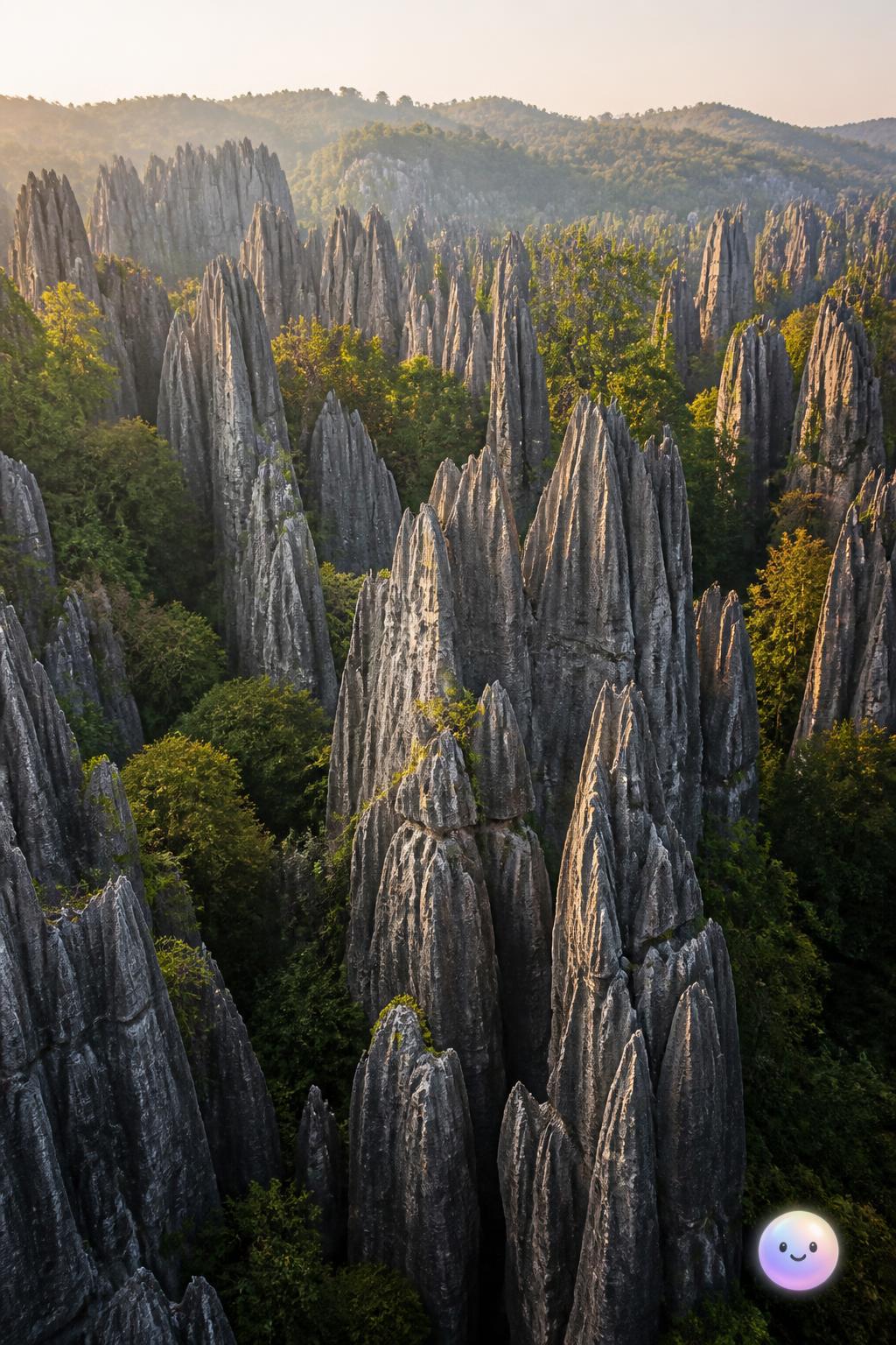 The limestone labyrinths of Shilin Stone Forest