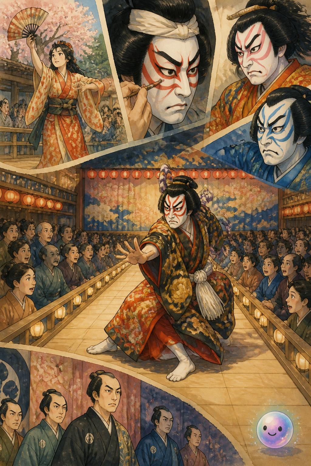 El colorido espectáculo del Kabuki