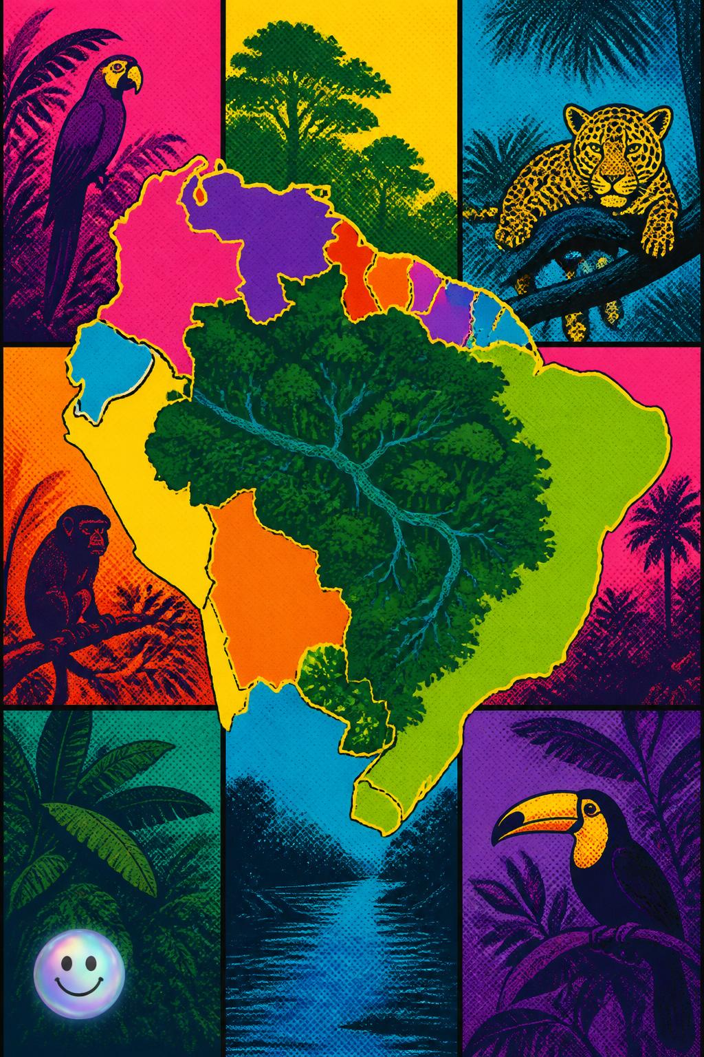Un territorio repartido en nueve países